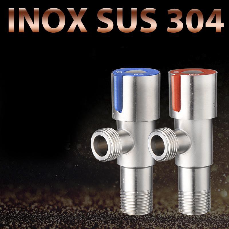 Van nước, khoá nước tam giác inox Thật 100% SUS 304 hàng chất lượng