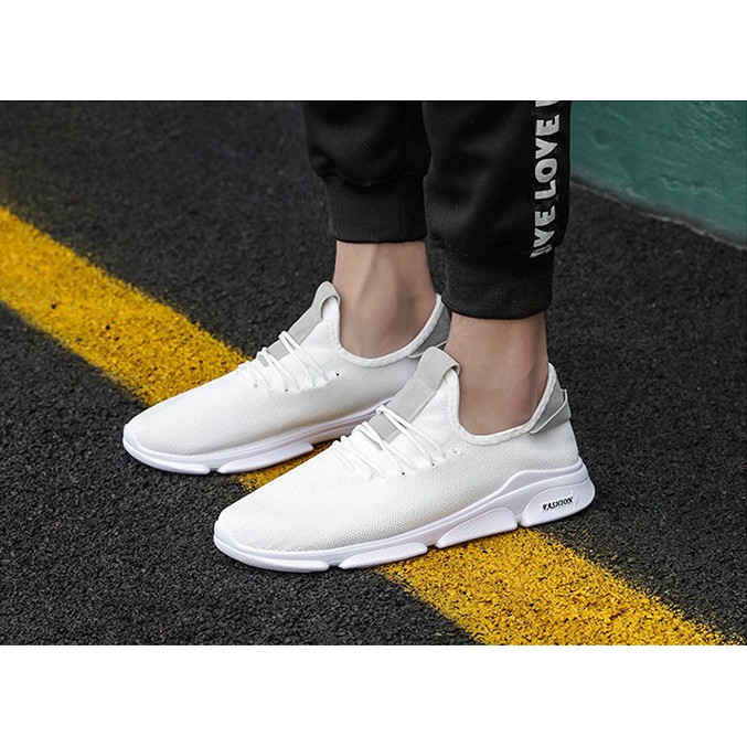 Giầy Vải sneaker Nam G15 ( TRẮNG )  mẫu mới - phong cách Sport Thể Thao năng động 2018 Hot Trend