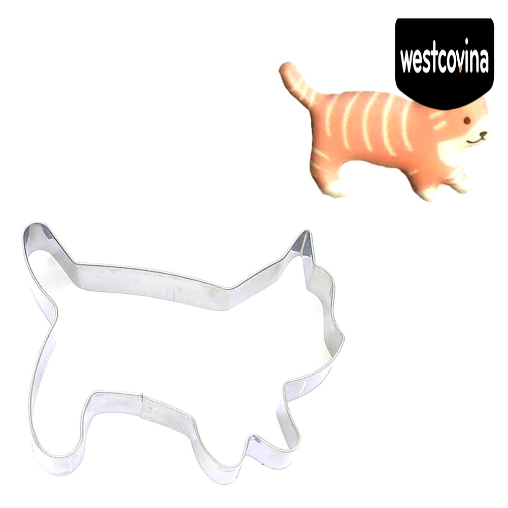 [Hot]☀ Khuôn Cắt Bánh Hình Mèo Bằng Thép Không Gỉ