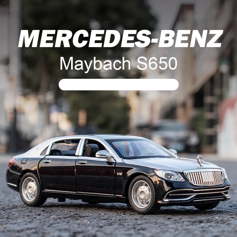 Mô hình tĩnh Mercedes-Benz Maybach S650 tỉ lệ 1:32 chất liệu hợp kim sơn tĩnh điện cực đẹp
