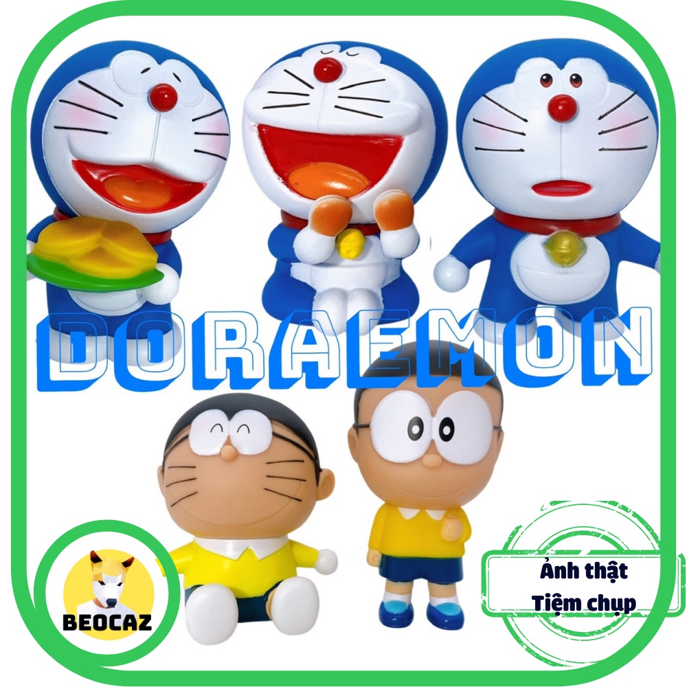Mô hình Doraemon Nobita Mon Ú Mèo Máy Doremon Stand by Me dễ thương biểu cảm quà tặng 9cm Đồ chơi Full Box Beocaz