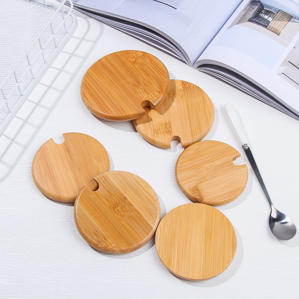 Nắp đậy cốc bằng gỗ tre có thể tái sử dụng