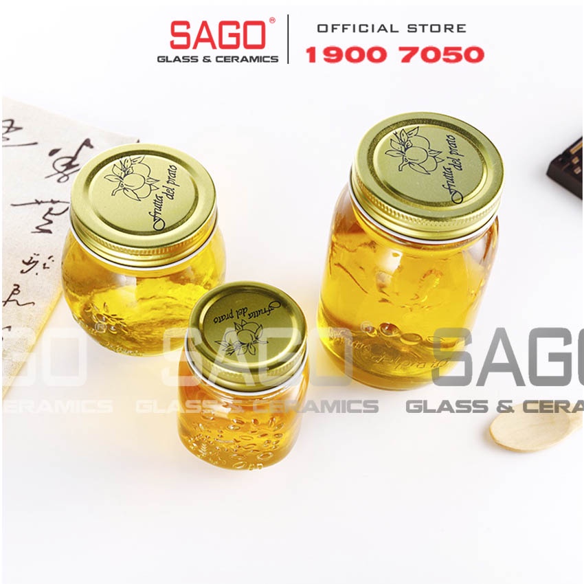 Hũ Mason 500ml Nắp Thiết ( Frutta Del Pratp )