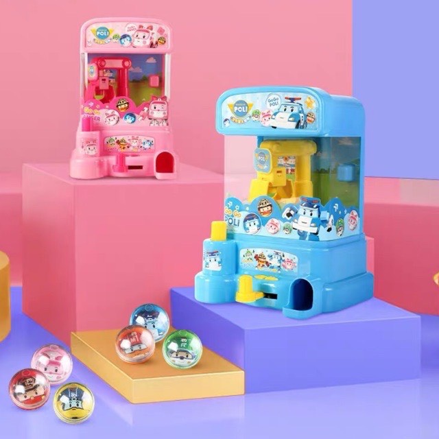 ĐỒ CHƠI MÁY GẮP BÓNG MINI POLI-máy gắp kẹo
