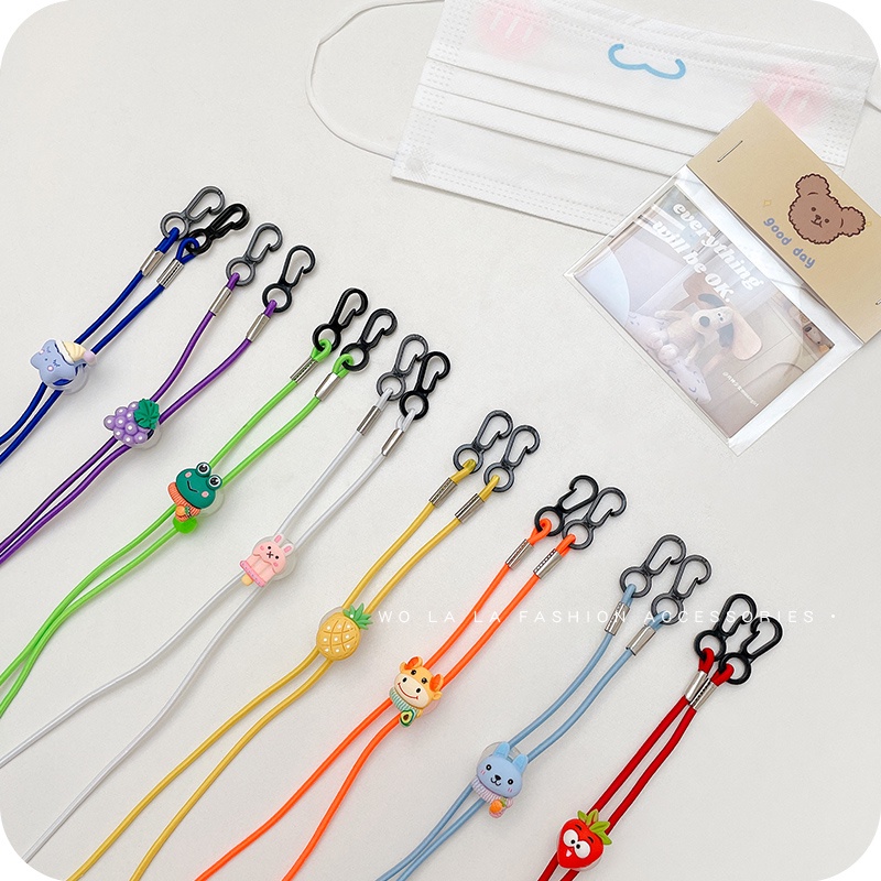 Dây Đeo Mắt Kính Chống Thất Lạc Đa Năng In Họa Tiết Hoạt Hình Dễ Thương Cho Bé