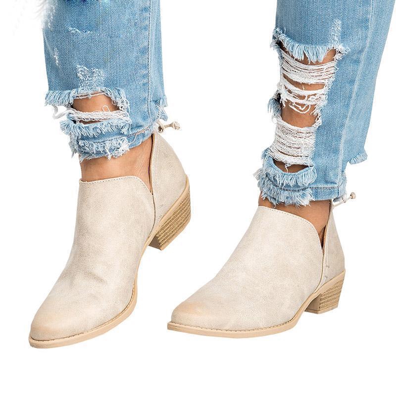 Giày Boot da PU thời trang cho nữ