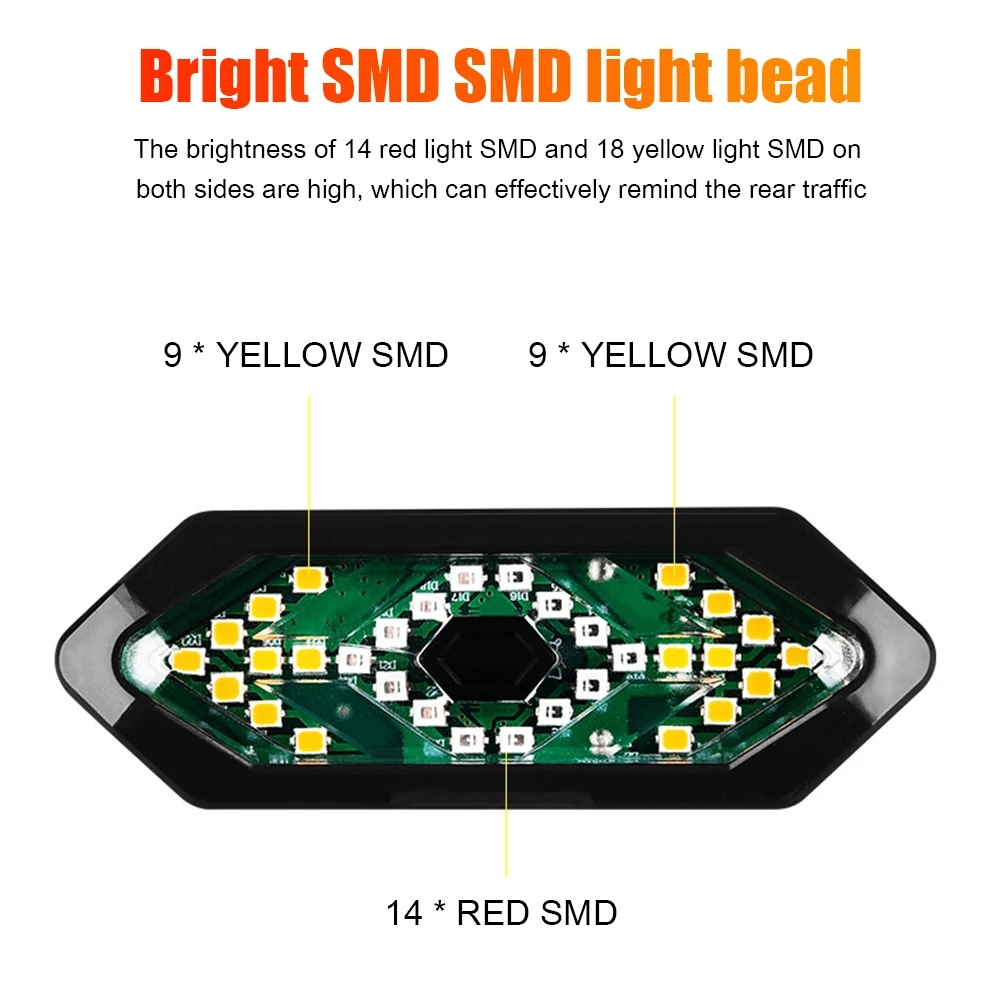 Đèn Led Tín Hiệu Chống Thấm Nước Cho Xe Đạp