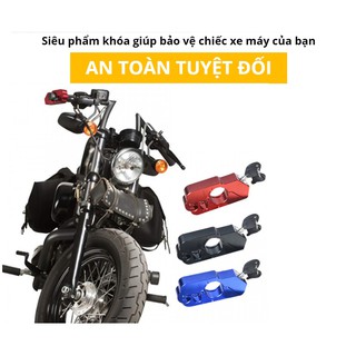 Khoá Tay Phanh Chống Trộm Xe Máy Mẫu mới - Khóa Kẹp Thắng Xe Máy Chống Trộm Mẫu Mới 2021