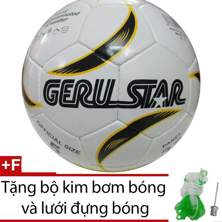 Quả bóng đá Geru Star Sao Mai số 5 SSM5-Tặng kim bơm và lưới đựng bóng