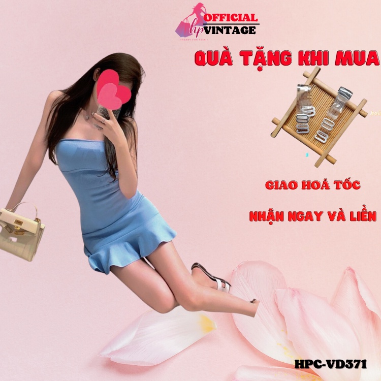 Đầm body ống đuôi cá, váy quây ngực dáng ngắn sang chảnh dự tiệc hàn quốc VD371