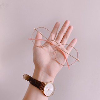 Gọng kính mới form tròn hồng