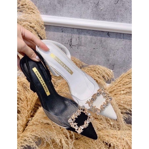 Sandal cao gót thun sau mũi đá siêu xinh D70 và D71