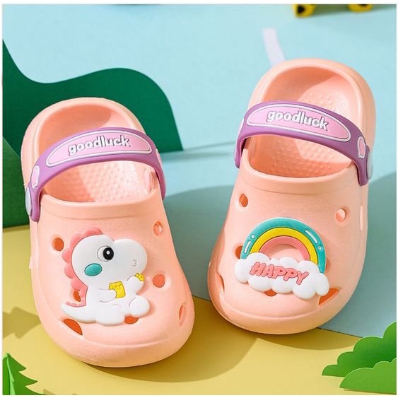 Dép Crocs, Dép sục Cầu Vồng Cho Bé Gái Bé Trai Size Từ 1 Đến 3 Tuổi -Shop Mẹ Khoai