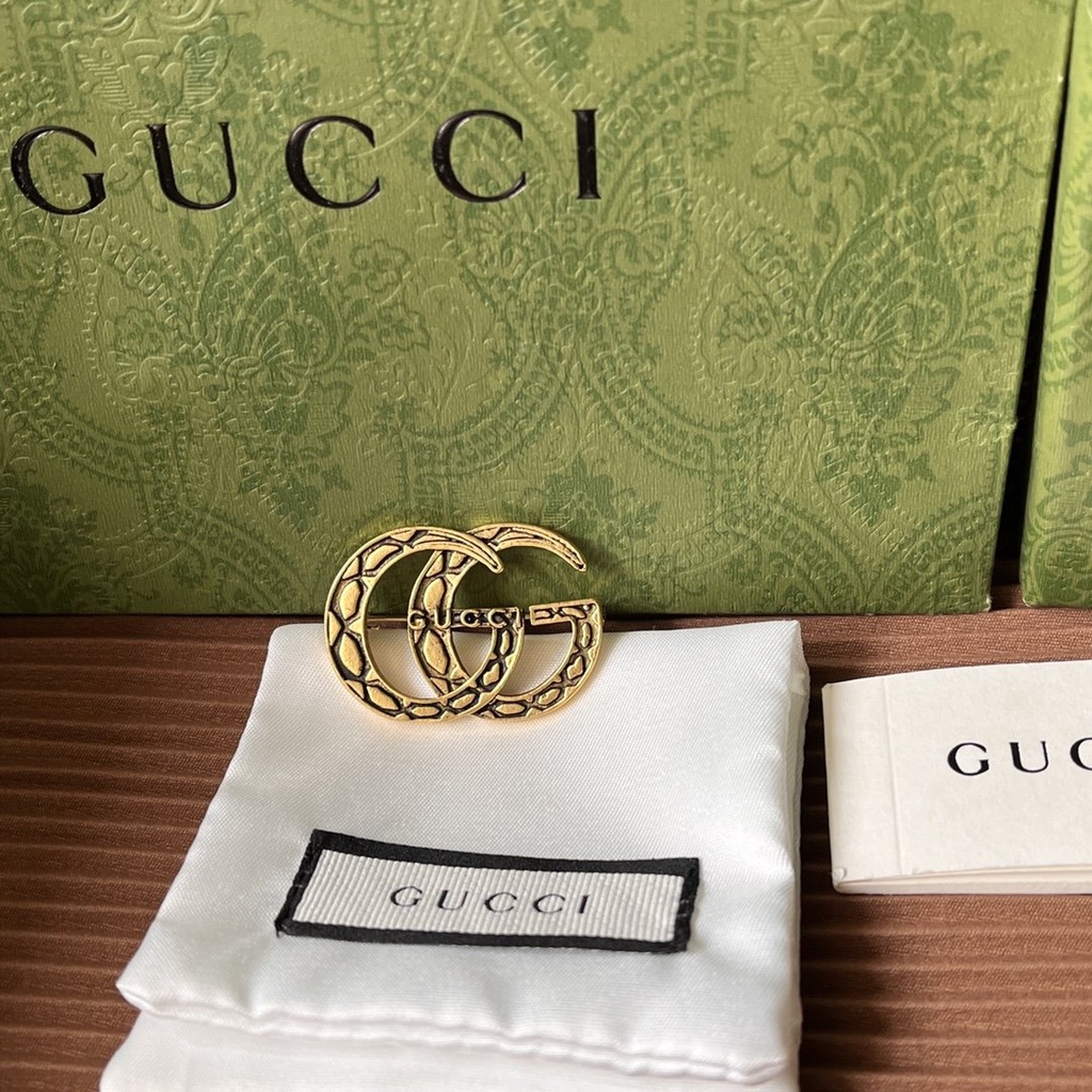 Ghim Cài Áo Hình Cà Vạt/Cà Vạt Thương Hiệu Gucci Thời Trang Dành Cho Nữ Và Nam
