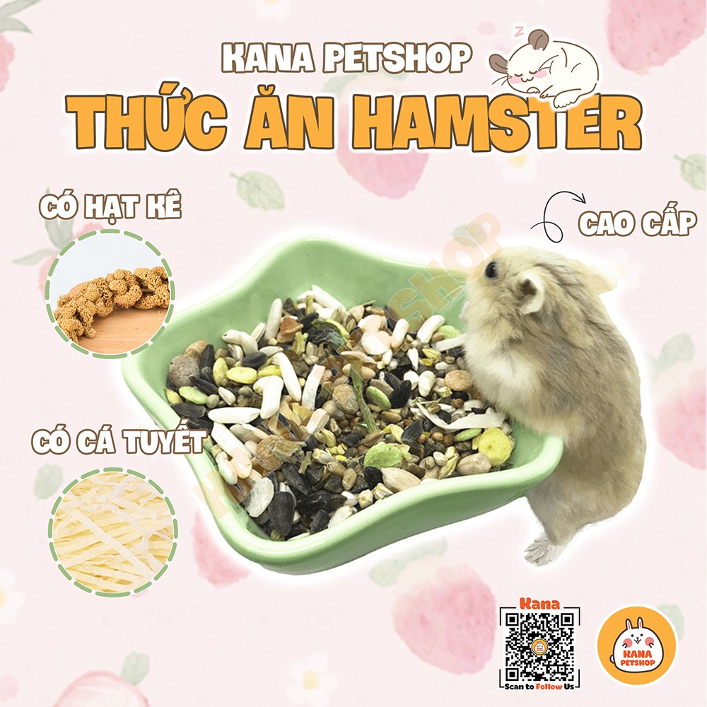 Thức Ăn Hamster Cao Cấp 🐹FREESHIP🐹 Đồ Ăn Cao Cấp Rang Bơ Không Chất Bảo Quản, Phụ Gia Hamster , Sóc .....