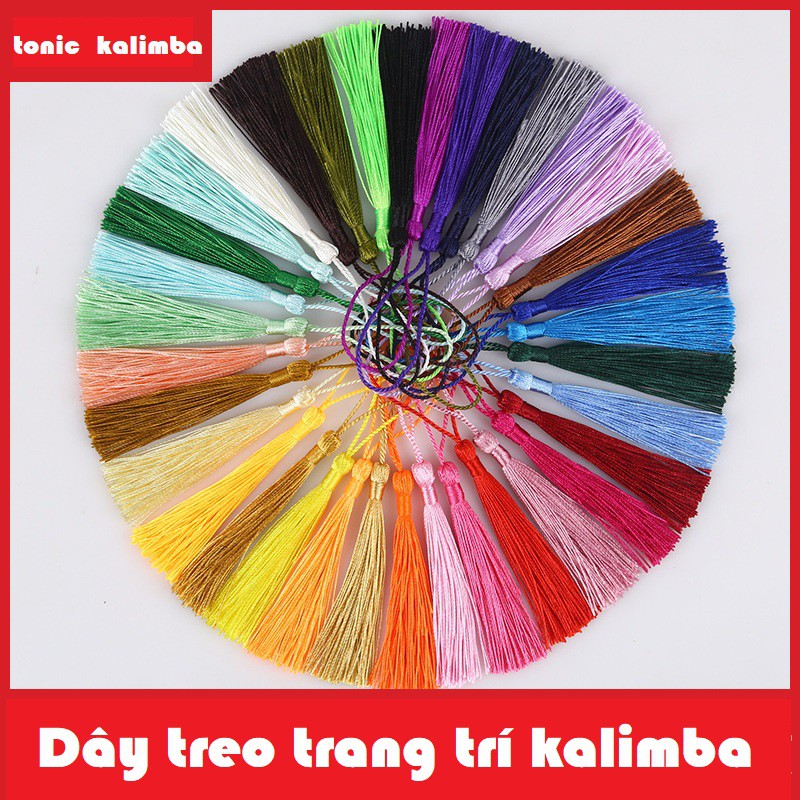 Dây treo trang trí đàn Kalimba Dây treo cổ trang nhiều màu sắc