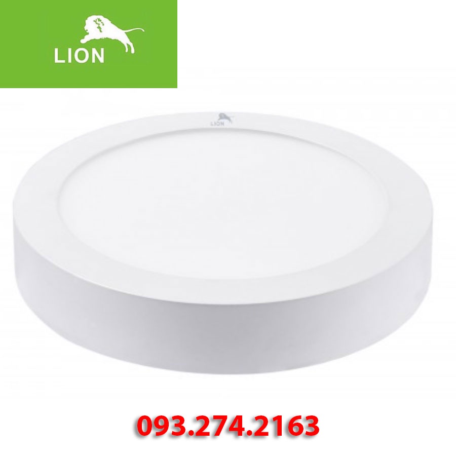 Đèn Led Ốp Trần Nổi LION - Công Suất 6W/12W/18W/24W - Hình Vuông Tròn - Tích Hợp 2 Màu Trắng Vàng