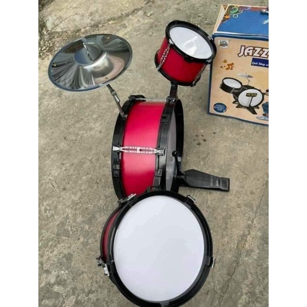 Hộp đồ chơi bộ trống Jazz Drum 3 cái kèm chập cheng TH688