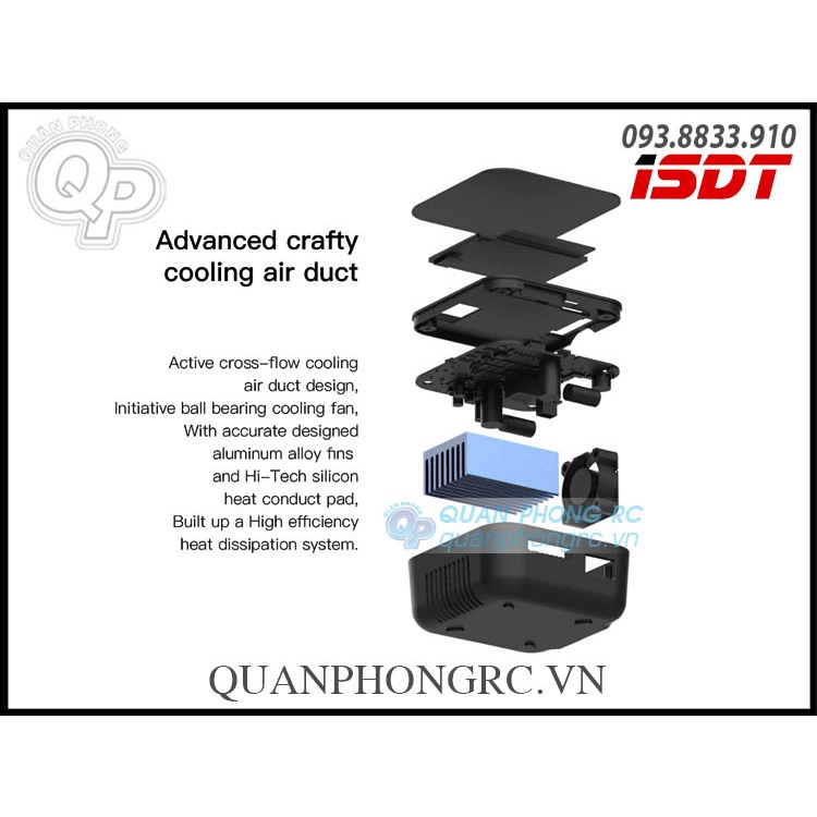 Sạc ISDT Q8 Max 1000W 30A 1-8S Smart Charger