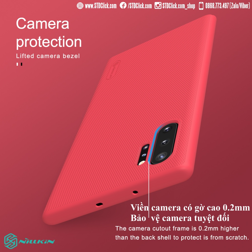 ỐP LƯNG SAMSUNG NOTE 10 PLUS - NOTE 10 PLUS 5G NILLKIN NHỰA CỨNG CHÍNH HÃNG
