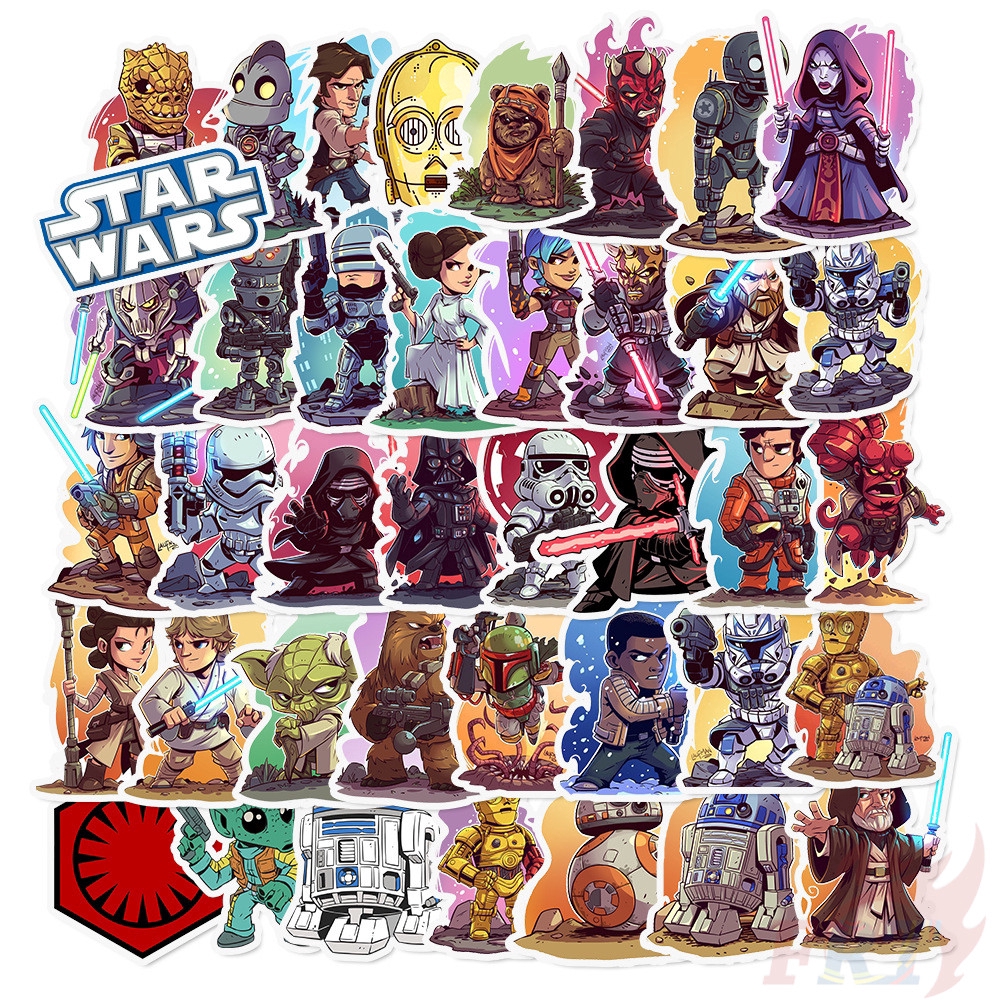 ❉ Star Wars Series 01 Stickers ❉ 50Pcs/Set Movie Cartoon DIY Fashion Mixed Doodle Decals Stickers