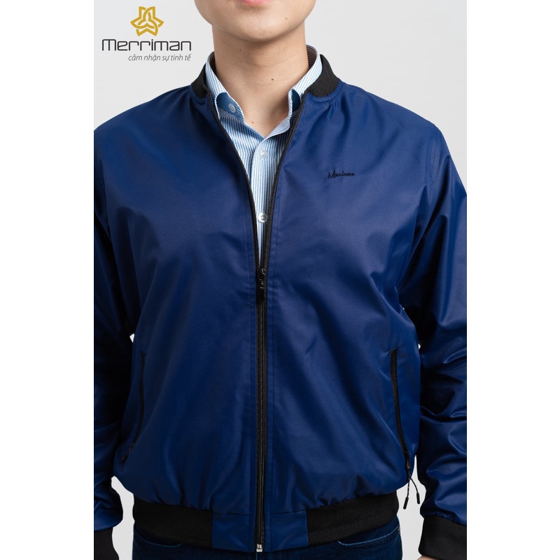 [SIZE M] Áo khoác cao cấp nam Merriman mã THMKJ010 màu Navy nam tính