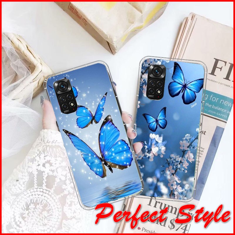 Ốp lưng Silicon bướm xinh Xiaomi redmi 10c 10A  poco C40 note 11 11s  pro Việt Nam Redmi K50 Pro K50 gaming K40s