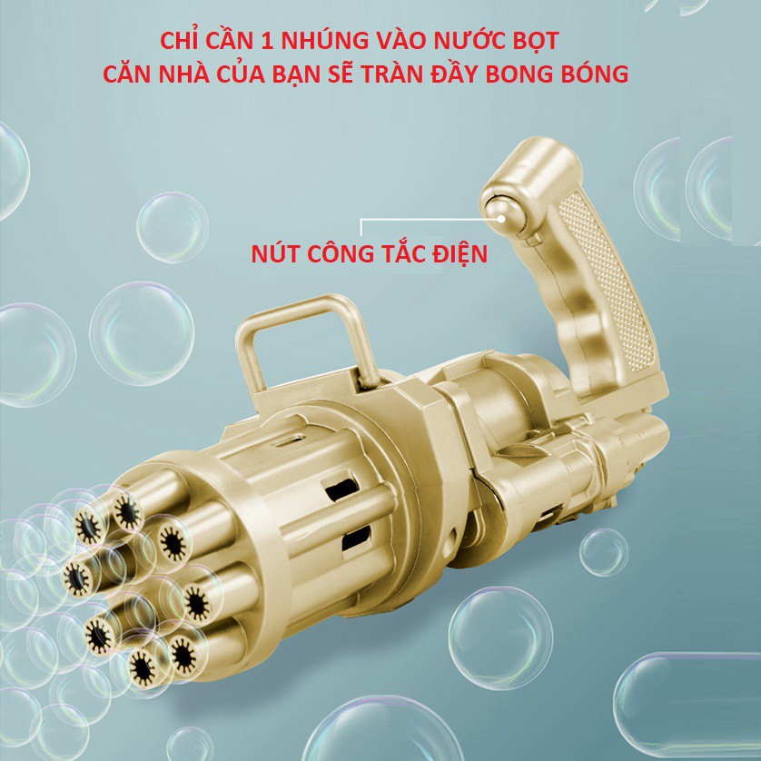 Súng bắn bong bóng đồ chơi trẻ em thông minh ngoài trời hot tiktok cao cấp giá rẻ ✅