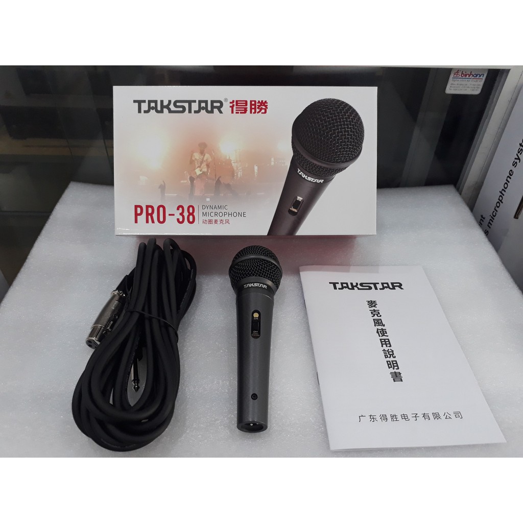 Micro karaoke Takstar E-340, TAKSTAR PRO38 có dây