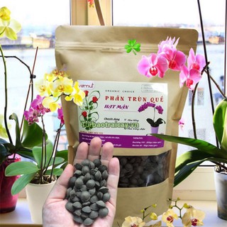 Phân trùn quế viên nén hạt mận gói 1kg - T159