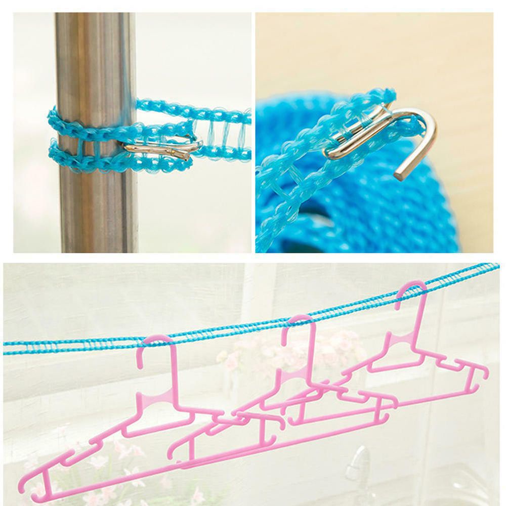 Dây phơi quần áo ngoài trời bằng nylon chống trượt 3m/5m tùy chọn