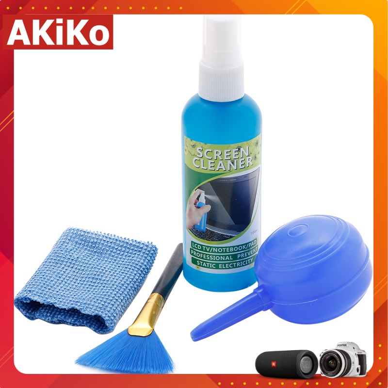 Bộ vệ sinh laptop , máy tính điện thoại 3 món - 4 món cao cấp - AKIKO VS11