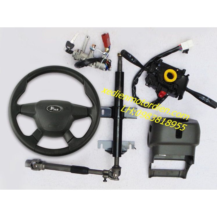 Cột lái trên xe ô tô 4 bánh - Cột lái vô lăng 4 bánh 36 răng- cột lái của  hệ thống lái vô lăng 4 bánh