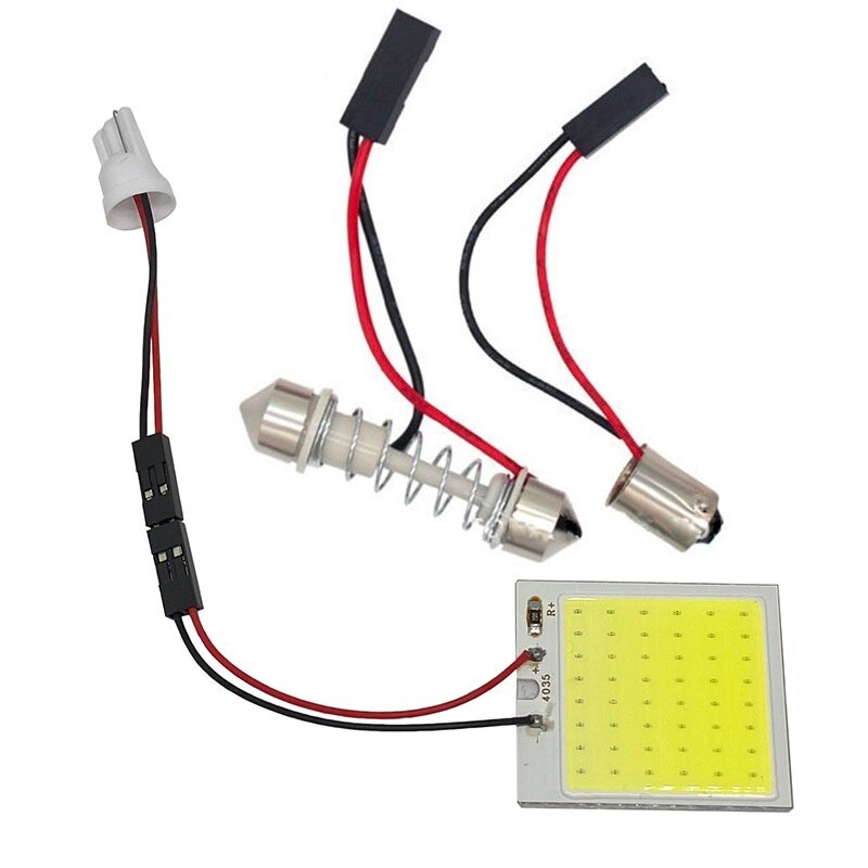 1 Bóng Đèn Led C5W C10W 24 36 48 COB Ánh Sáng Trắng Dành Cho Ô Tô
