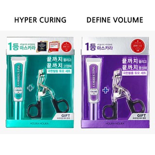 Chuốt mi không lem, không trôi Holika Lash Correcting Mascara Eyelash Curler set (tặng kẹp bấm mi)