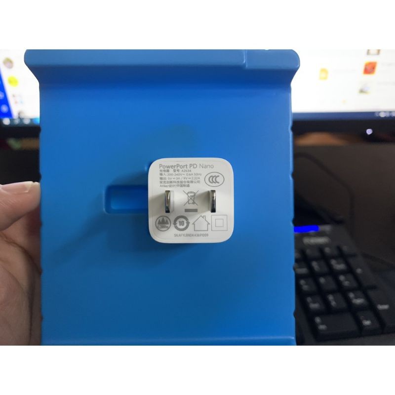 Củ sạc nhanh Anker A2634 A2633 PD 20W Powerport Nano cho  11 12 Pro Max PPK