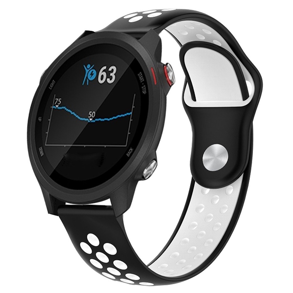 Dây đeo silicon thoáng khí thích hợp cho đồng hồ thông minh Garmin Forerunner 245 245m 20mm