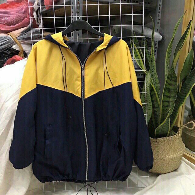 [Giá siêu rẻ] Áo khoác dù phối 2 màu đơn giản cá tính, kèm hình chụp thật | BigBuy360 - bigbuy360.vn