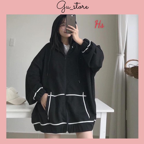 Áo khoác nỉ viền trắng cực chất Gu Store mã462