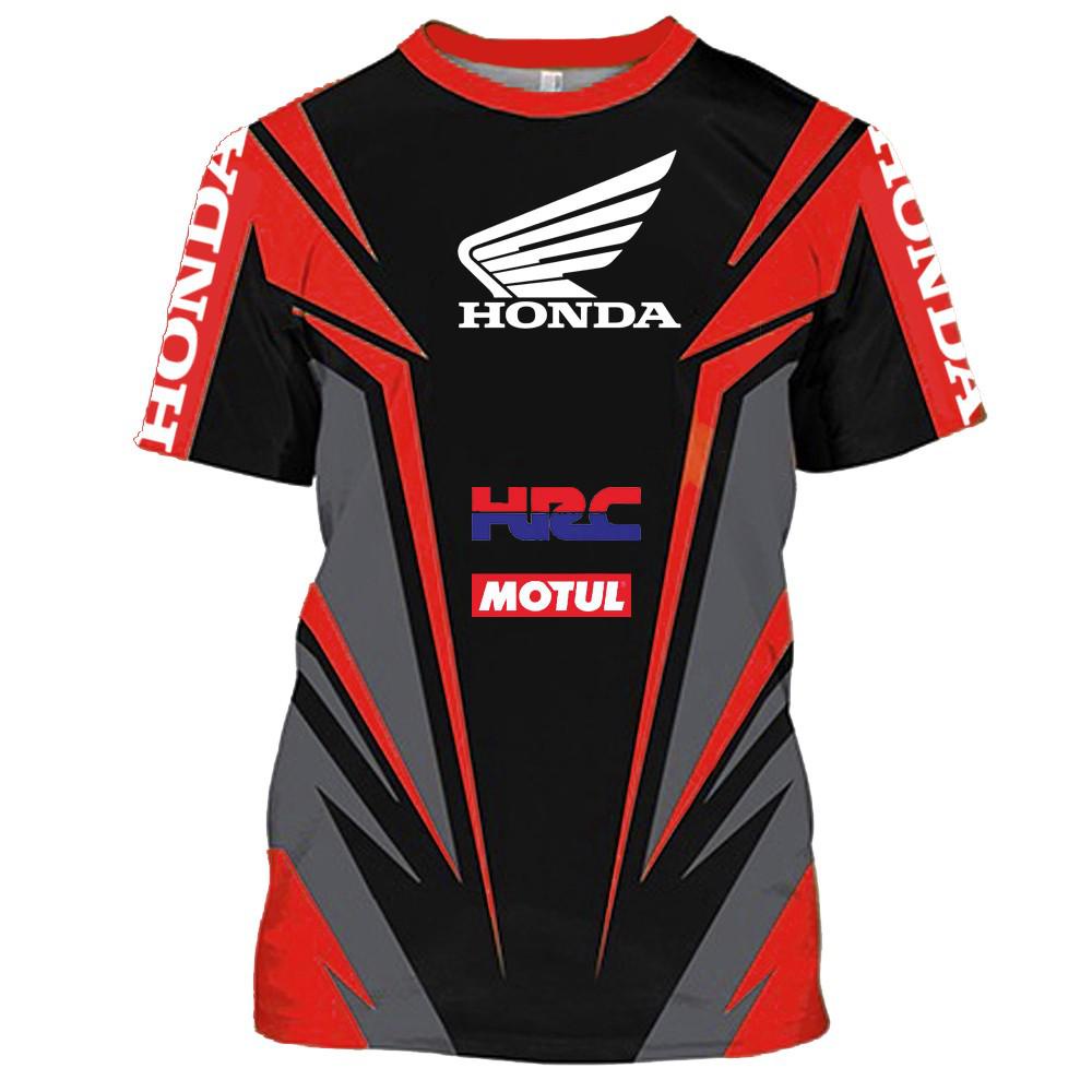 Áo Thun Dáng Rộng Thoáng Khí In Hình Xe Hơi Honda Thời Trang Mùa Hè 2023 Cá Tính Cho Nam