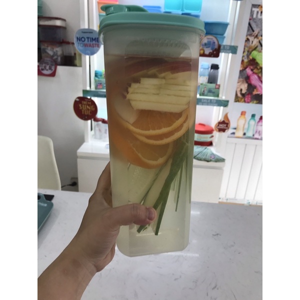 BÌNH NƯỚC NẮP BẬT 2L NHỰA NGUYÊN SINH, ĐỰNG CÁC LOẠI NƯỚC, NGÂM RƯỢU, DETOX. TẶNG KÈM 1 HỘP NHỰA BQTP 1LIT TRỊ GIÁ 135K