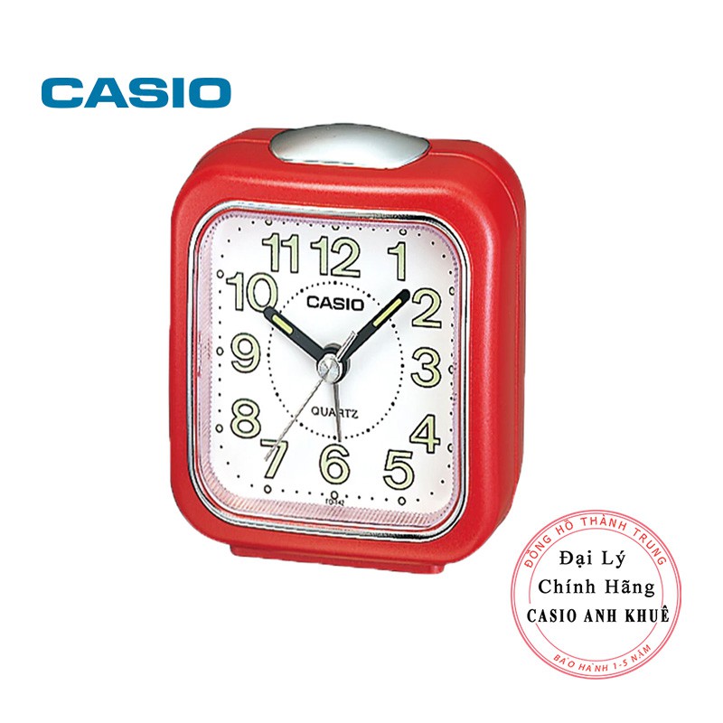 Đồng hồ để bàn Casio TQ-142-4DF có báo thức, dạ quang (7.7×7.2×4.9 cm)