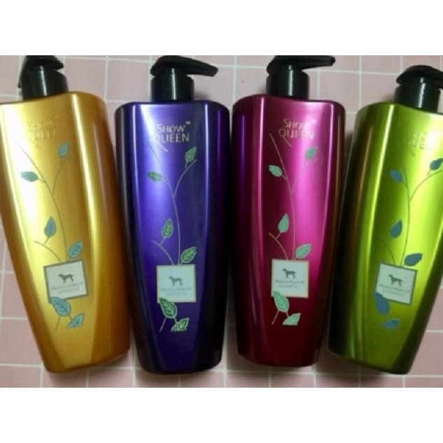Sữa tắm cho chó mèo cao cấp Show Queen chai 500ml màu tím (Dành cho cún lông trắng, bé nào lông dính bẩm lâu n