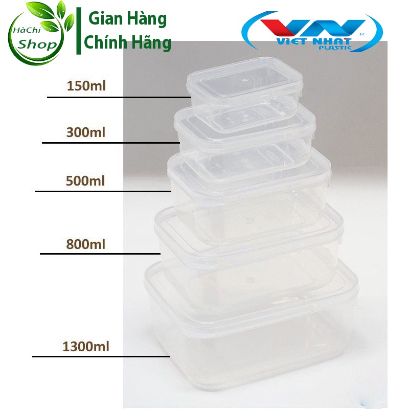 Hộp Đựng Thực Phẩm, Hộp Trữ Đồ Đông, Đồ Ăn Dặm Cho Bé Chính Hãng Việt Nhật 6685 (2288) Để Tủ Lạnh Giữ Nhiệt Tiện Lợi