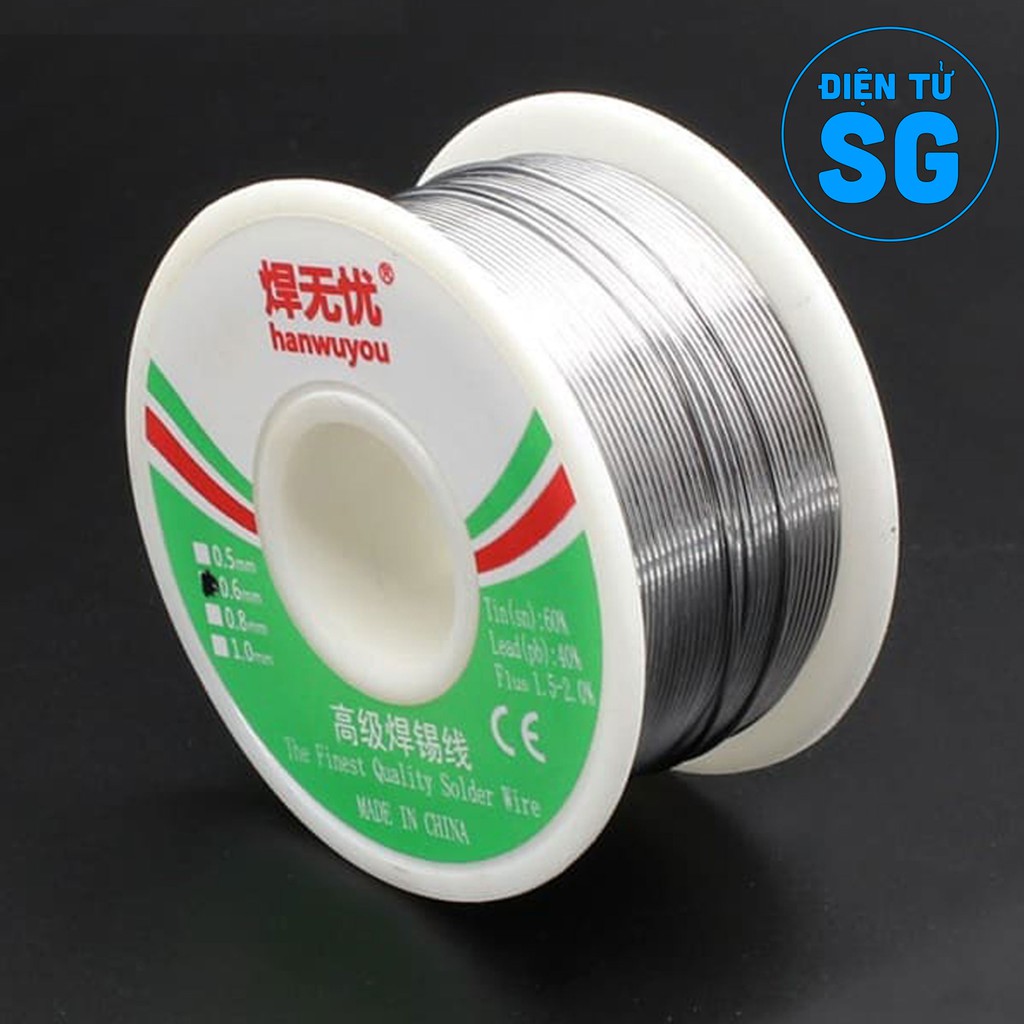 Thiếc hàn 0.5 50g, 0.5 100g, 0.6 50g, 0.6 100g, 0.8 50g, 0.8 100g, 1.0 100g