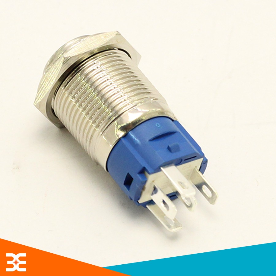 Nút Nhấn Đề Sắt Chống Nước 12VDC-12mm Nhấn Nhả
