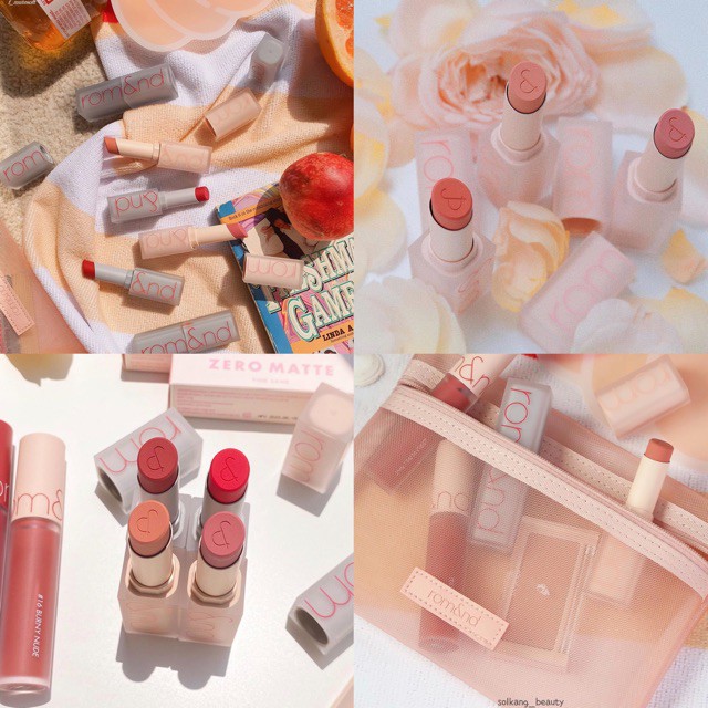 Son thỏi lì, siêu nhẹ môi và siêu xinh Romand Zero Matte Lipstick 3.0g - NiNiShop