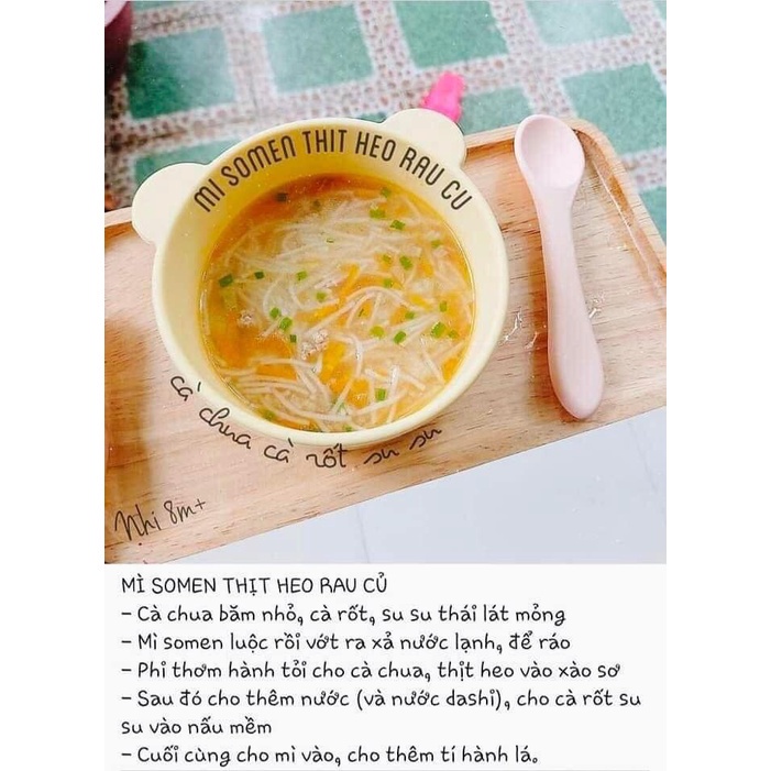 Mì somen hữu cơ tách muối bổ sung Canxi ChuBi 100g 5m+ [Date T8/2025]