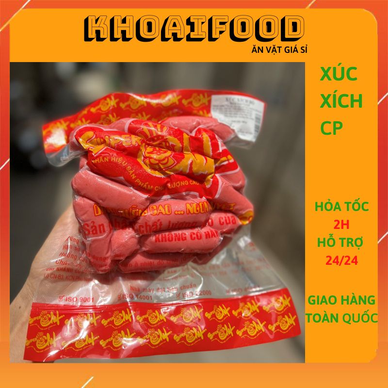 Xúc xích CP ăn vặt, thả lẩu ngon túi 500g - 30 chiếc