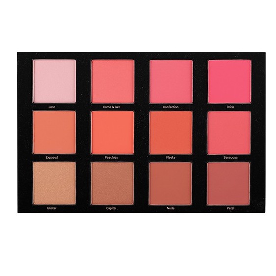 Bảng má hồng cao cấp chuyên nghiệp Vacosi VACOSI PRO STUDIO BLUSH PALETTE – 66BP (12 ô)